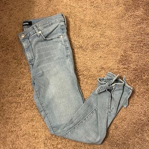 Express Mid Rise Denim Leggings